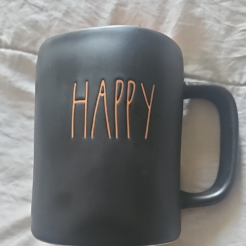 Rae Dunn Black Happy Halloween Mug